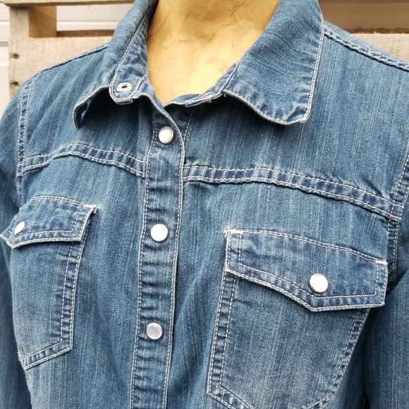 Denim jean shirt - Picture 2 of 4